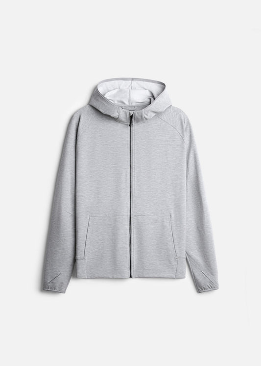 Áo Khoác Parka Anti-UV™ Xỏ Ngón Bảo Vệ Mu Bàn Tay Chống Nắng UPF 50+ Non Branded 048 Màu Xám Dáng Ôm Vừa F2