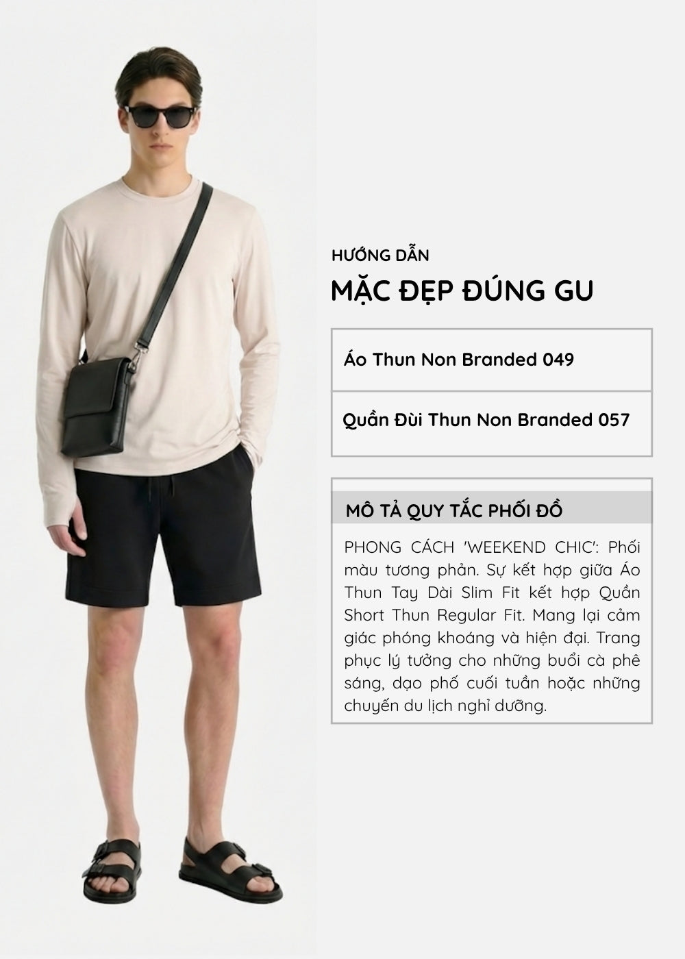 Áo Thun Tay FlexFit™ Co Giãn Tốt Khoe Dáng Khỏe Khoắn Non Branded 049 Màu Be Dáng Ôm Vừa F2