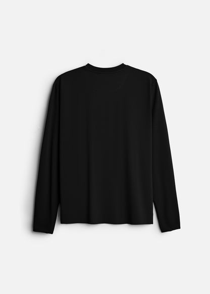 Áo Thun Tay FlexFit™ Co Giãn Tốt Khoe Dáng Khỏe Khoắn Non Branded 049 Màu Đen Dáng Ôm Vừa F2