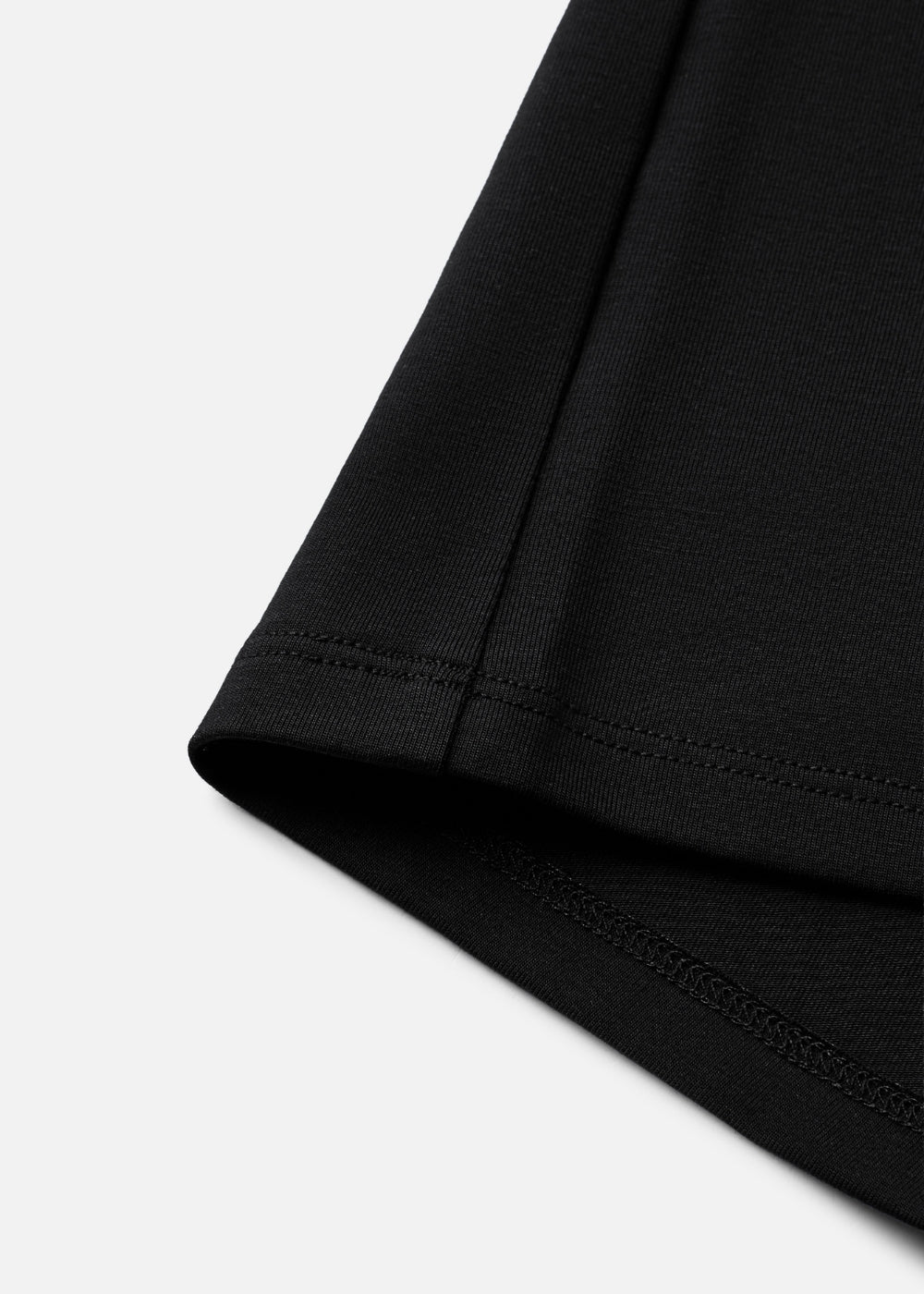 Áo Thun Tay FlexFit™ Co Giãn Tốt Khoe Dáng Khỏe Khoắn Non Branded 049 Màu Đen Dáng Ôm Vừa F2