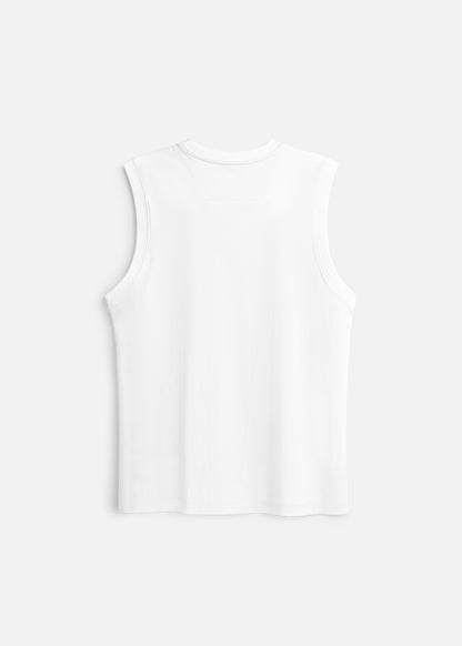 Áo 3 Lỗ Tôn Dáng FlexFit™ Cotton Mềm Mướt Co Giãn Đa Chiều Non Branded 051 Màu Trắng Dáng Ôm Vừa F2