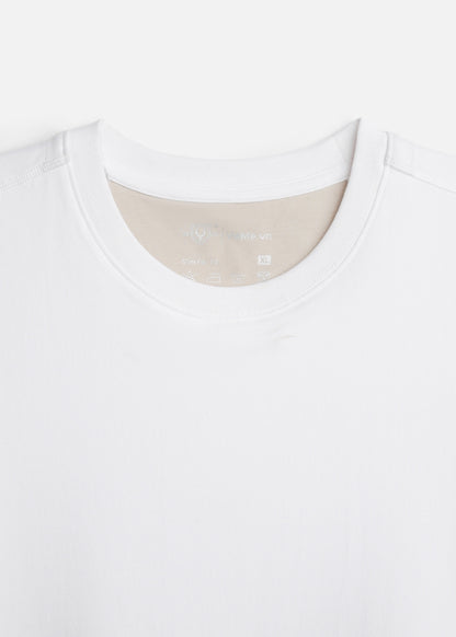 Áo 3 Lỗ Tôn Dáng FlexFit™ Cotton Mềm Mướt Co Giãn Đa Chiều Non Branded 051 Màu Trắng Dáng Ôm Vừa F2