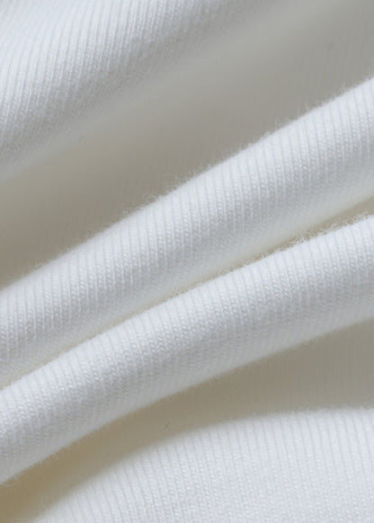 Áo 3 Lỗ Tôn Dáng FlexFit™ Cotton Mềm Mướt Co Giãn Đa Chiều Non Branded 051 Màu Trắng Dáng Ôm Vừa F2