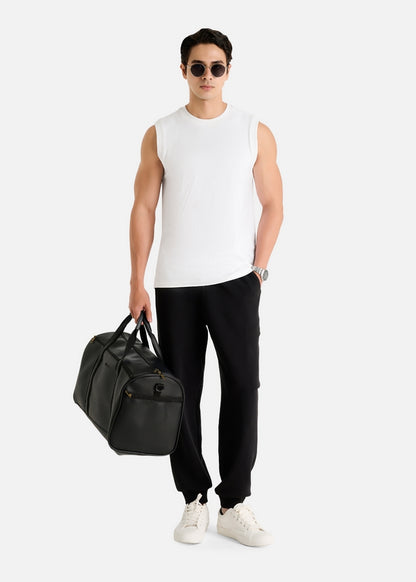 Áo 3 Lỗ Tôn Dáng FlexFit™ Cotton Mềm Mướt Co Giãn Đa Chiều Non Branded 051 Màu Trắng Dáng Ôm Vừa F2