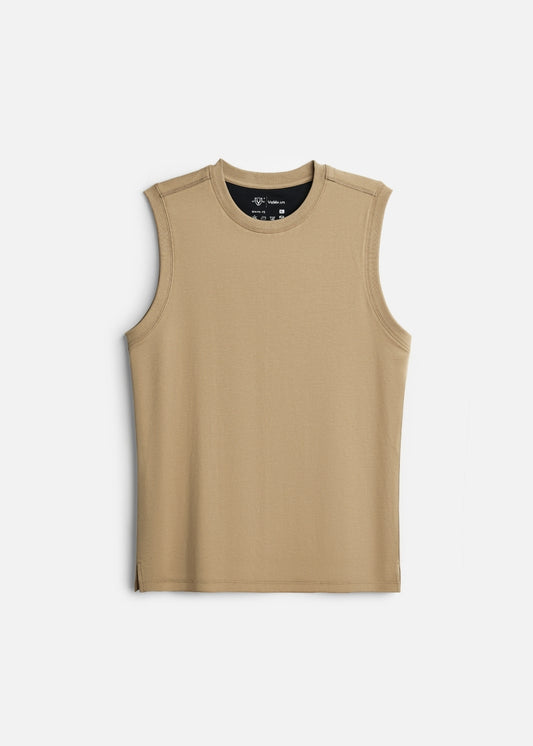 Áo 3 Lỗ Tôn Dáng FlexFit™ Cotton Mềm Mướt Co Giãn Đa Chiều Non Branded 051 Màu Nâu Dáng Ôm Vừa F2