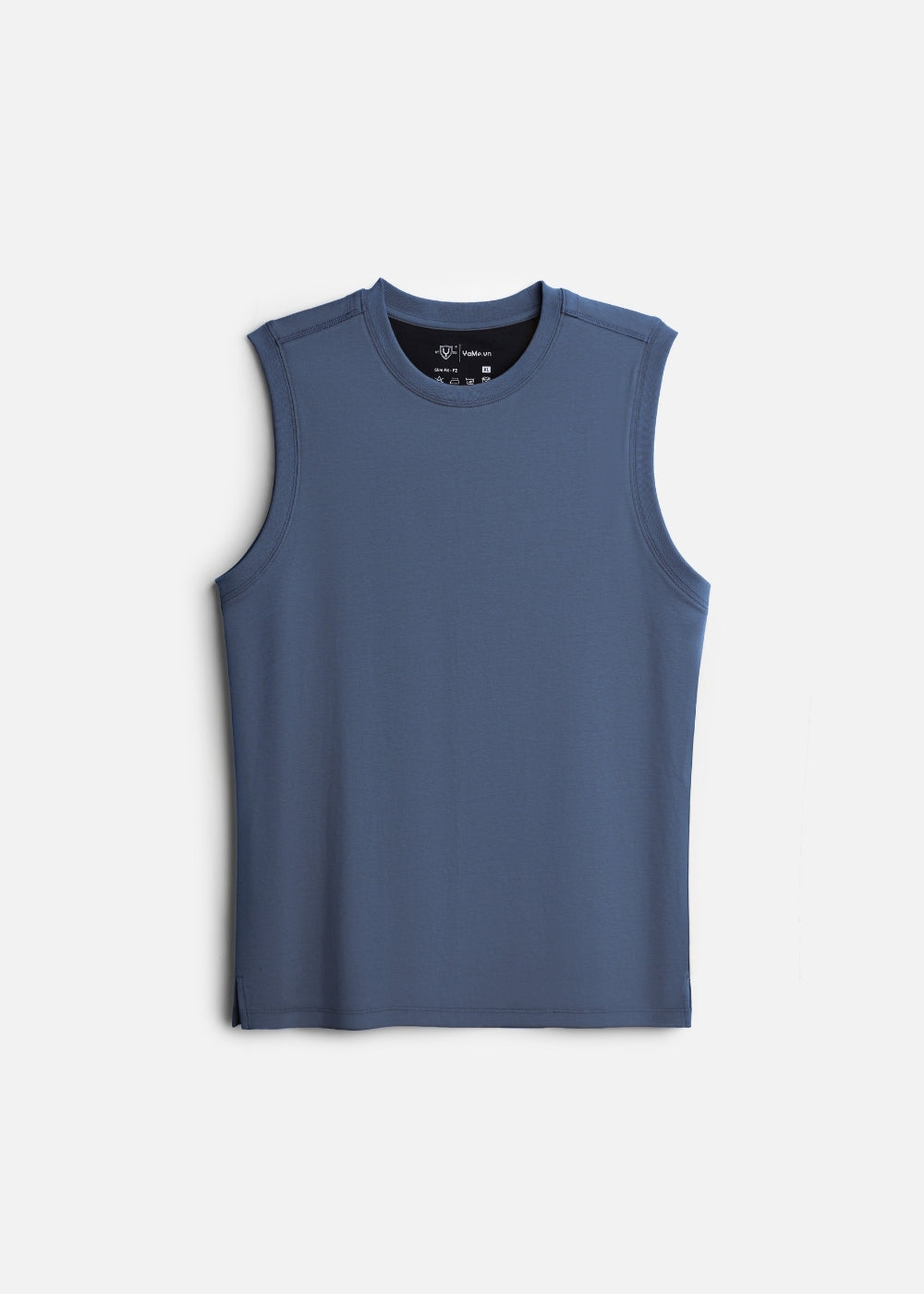 Áo 3 Lỗ Tôn Dáng FlexFit™ Cotton Mềm Mướt Co Giãn Đa Chiều Non Branded 051 Màu Xanh Dương Đậm Dáng Ôm Vừa F2