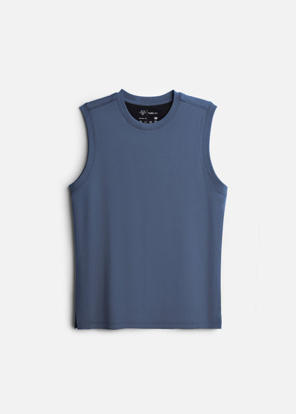 Áo 3 Lỗ Tôn Dáng FlexFit™ Cotton Mềm Mướt Co Giãn Đa Chiều Non Branded 051 Màu Xanh Dương Đậm Dáng Ôm Vừa F2