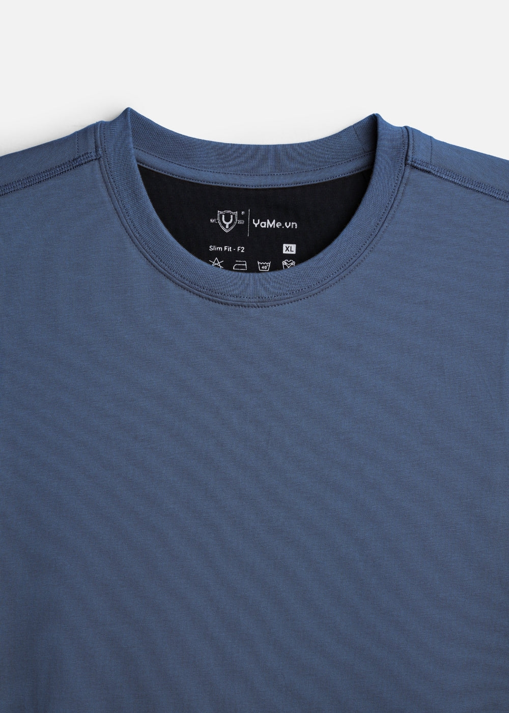 Áo 3 Lỗ Tôn Dáng FlexFit™ Cotton Mềm Mướt Co Giãn Đa Chiều Non Branded 051 Màu Xanh Dương Đậm Dáng Ôm Vừa F2