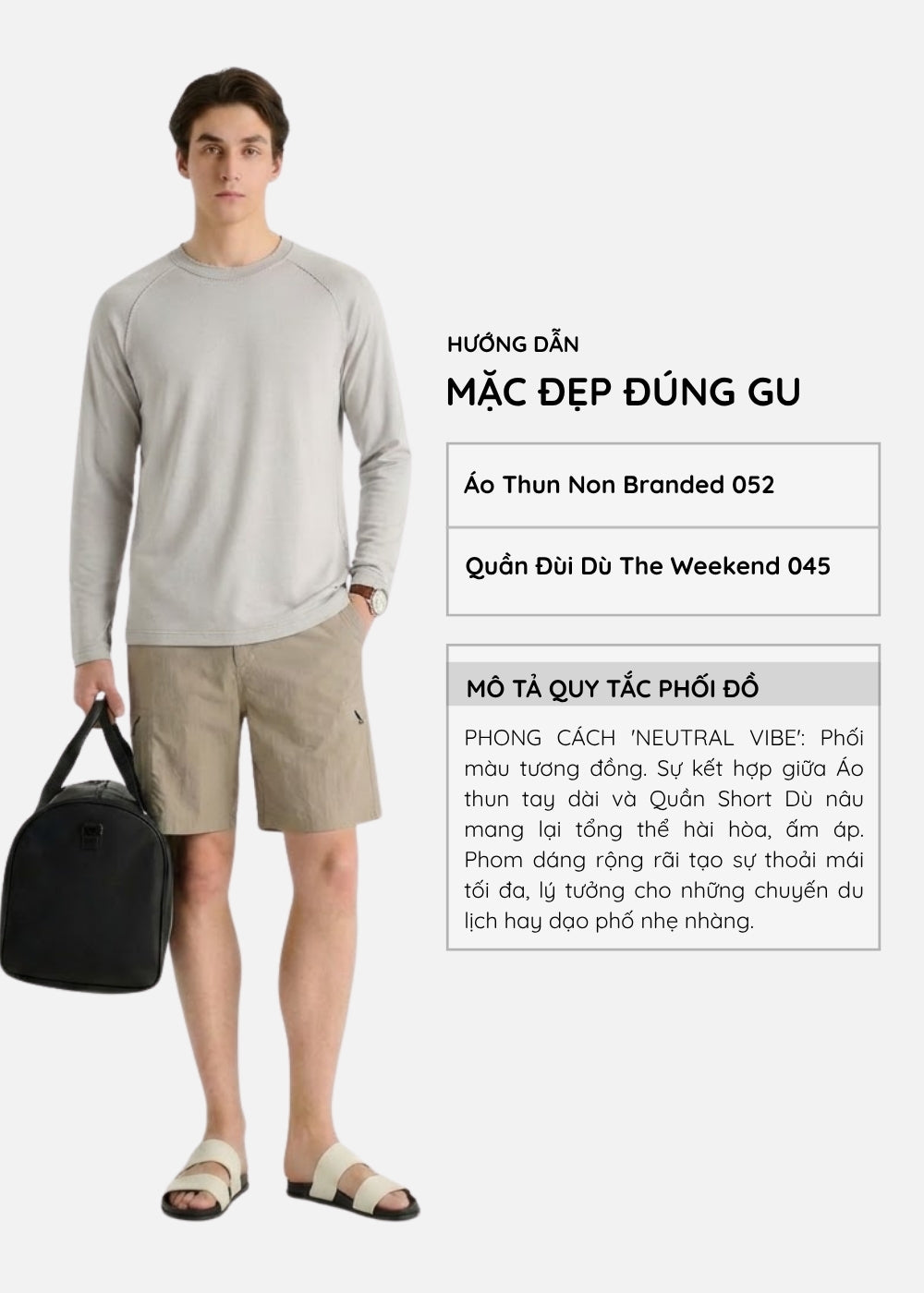 Áo Thun Tay Dài Raglan FlexFit™ Vải Mỏng Mịn Có Lỗ Xỏ Ngón Tiện Lợi Non Branded 052 Màu Xám Nhạt Dáng Vừa Vặn F3