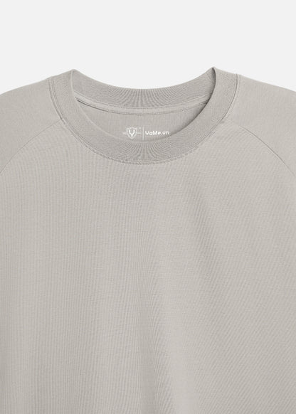 Áo Thun Tay Dài Raglan FlexFit™ Vải Mỏng Mịn Có Lỗ Xỏ Ngón Tiện Lợi Non Branded 052 Màu Xám Nhạt Dáng Vừa Vặn F3