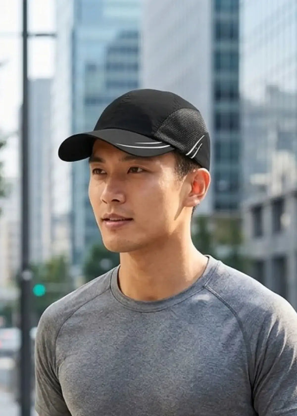Nón Dad Hat Dù Mỏng Nhẹ Mesh Thoáng Khí #Y2010 068 Đen