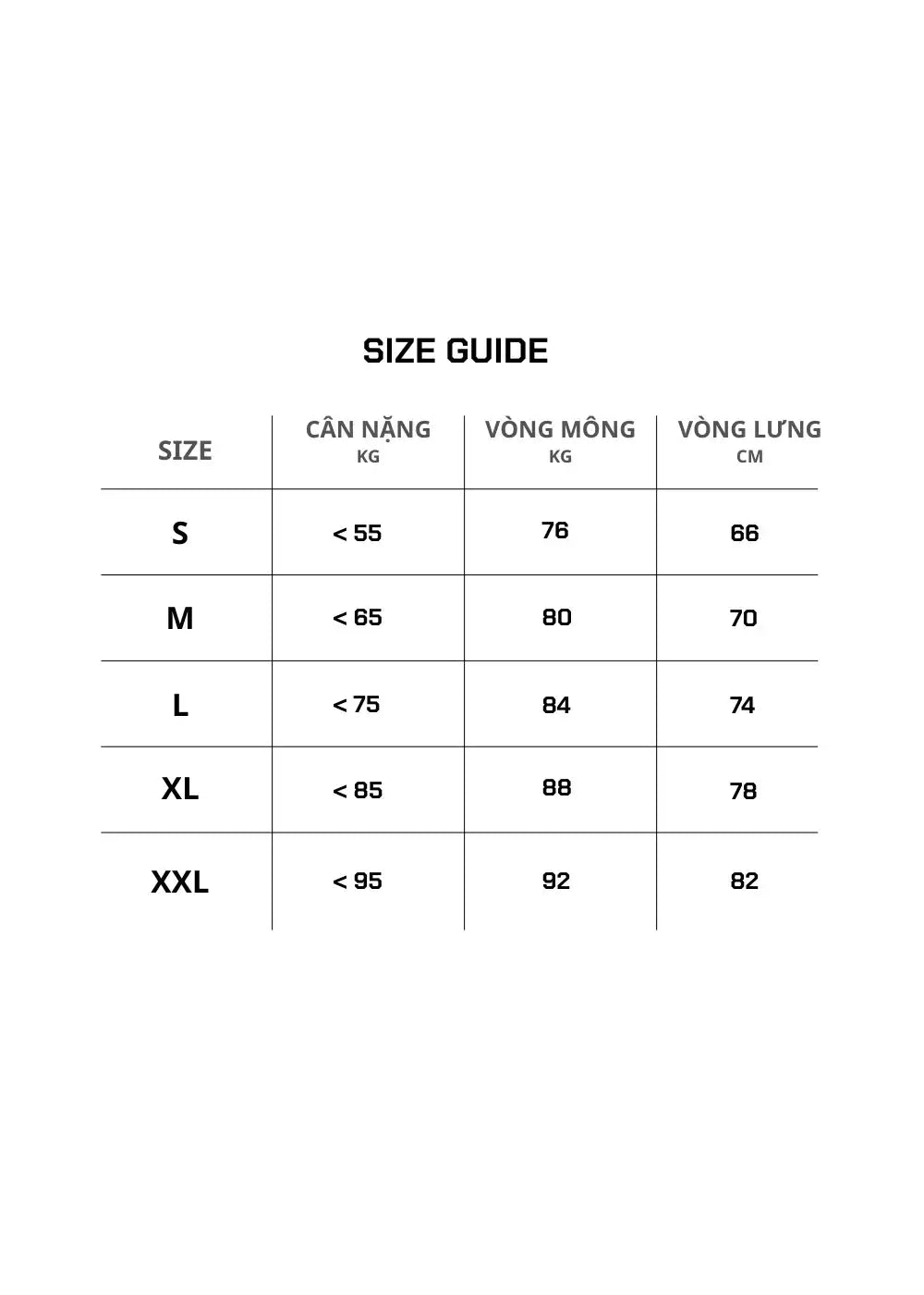 SIZEGUIDE5size - YaMe.vn