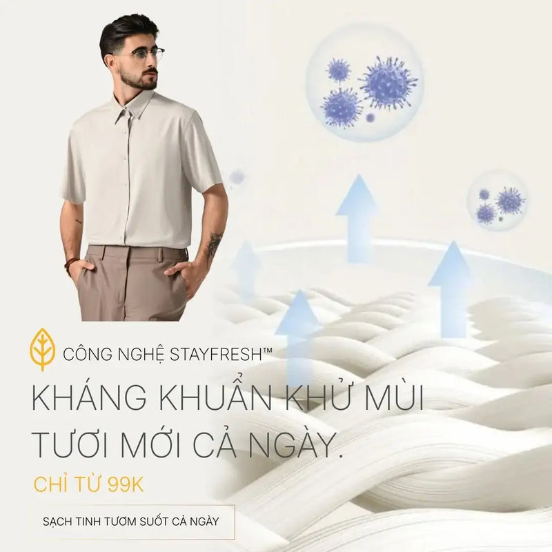 Công Nghệ StayFresh™ (Trang Phục Kháng Khuẩn Khử Mùi)