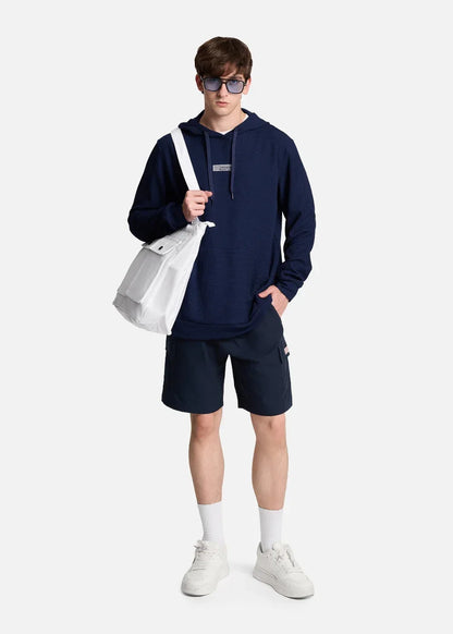 Áo Khoác Hoodie EasyCare™ Bền Nhanh khô Seventy Seven 039 Màu Xanh Dương Đậm Dáng Ôm Vừa F2