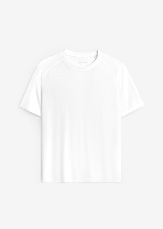 Áo Thun Mặc Nhà Vải Nịnh Da CloudTouch™ Tản Nhiệt Nhanh The Homebody 002 Màu Trắng Dáng Vừa Vặn F3