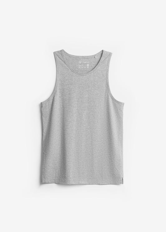 Áo Ba Lỗ Ôm Gọn Cơ Thể AirDry™ Chất Vải Êm Da Tản Nhiệt Tốt The Homebody 007 Màu Xám Dáng Ôm Vừa F2