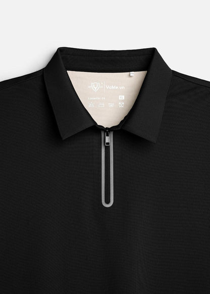 Áo Polo Sợi Làm Mát IceVibes™ Mặc Đi Nắng Giải Nhiệt Nhanh Chóng The Minimalist 015 Màu Đen 2 Form 10 Size