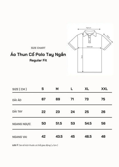 Áo Polo Sợi Làm Mát IceVibes™ Mặc Đi Nắng Giải Nhiệt Nhanh Chóng The Minimalist 015 Màu Đen 2 Form 10 Size