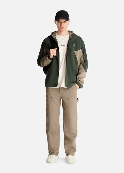 Áo Khoác Parka Phối Màu EasyCare™ Lai Áo Tùy Chỉnh Mặc Được 2 Kiểu The No Style 052 Màu Xanh Lá Đậm Dáng Vừa Vặn F3