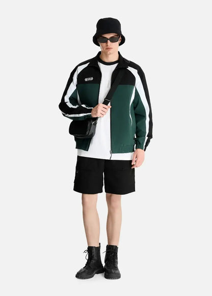 Áo Khoác Gió Sporty Phối Màu Siêu Nhẹ No Style M58 Xanh Lá Đậm - YaMe.vn