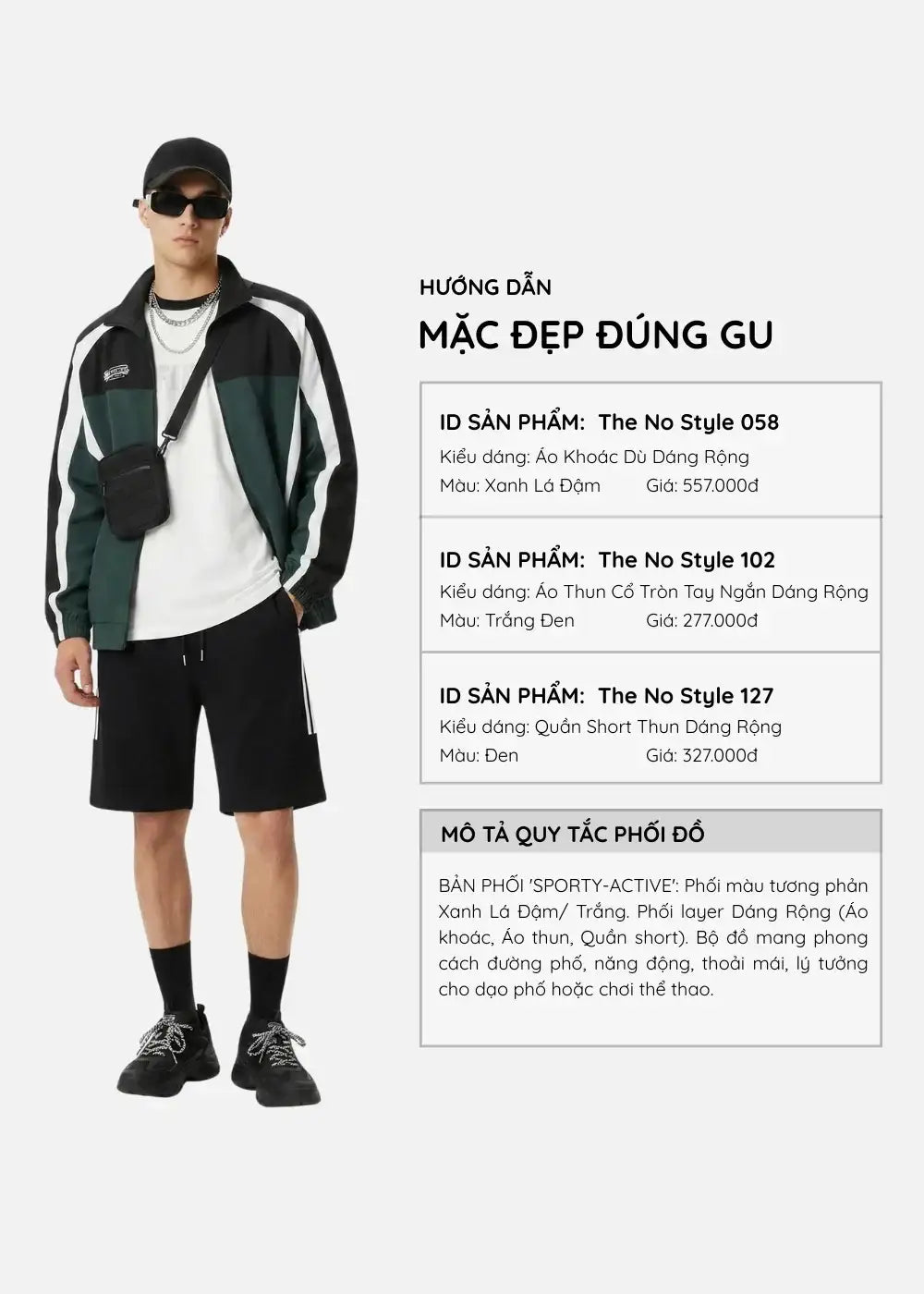 Áo Khoác Gió Sporty Phối Màu Siêu Nhẹ No Style M58 Xanh Lá Đậm - YaMe.vn