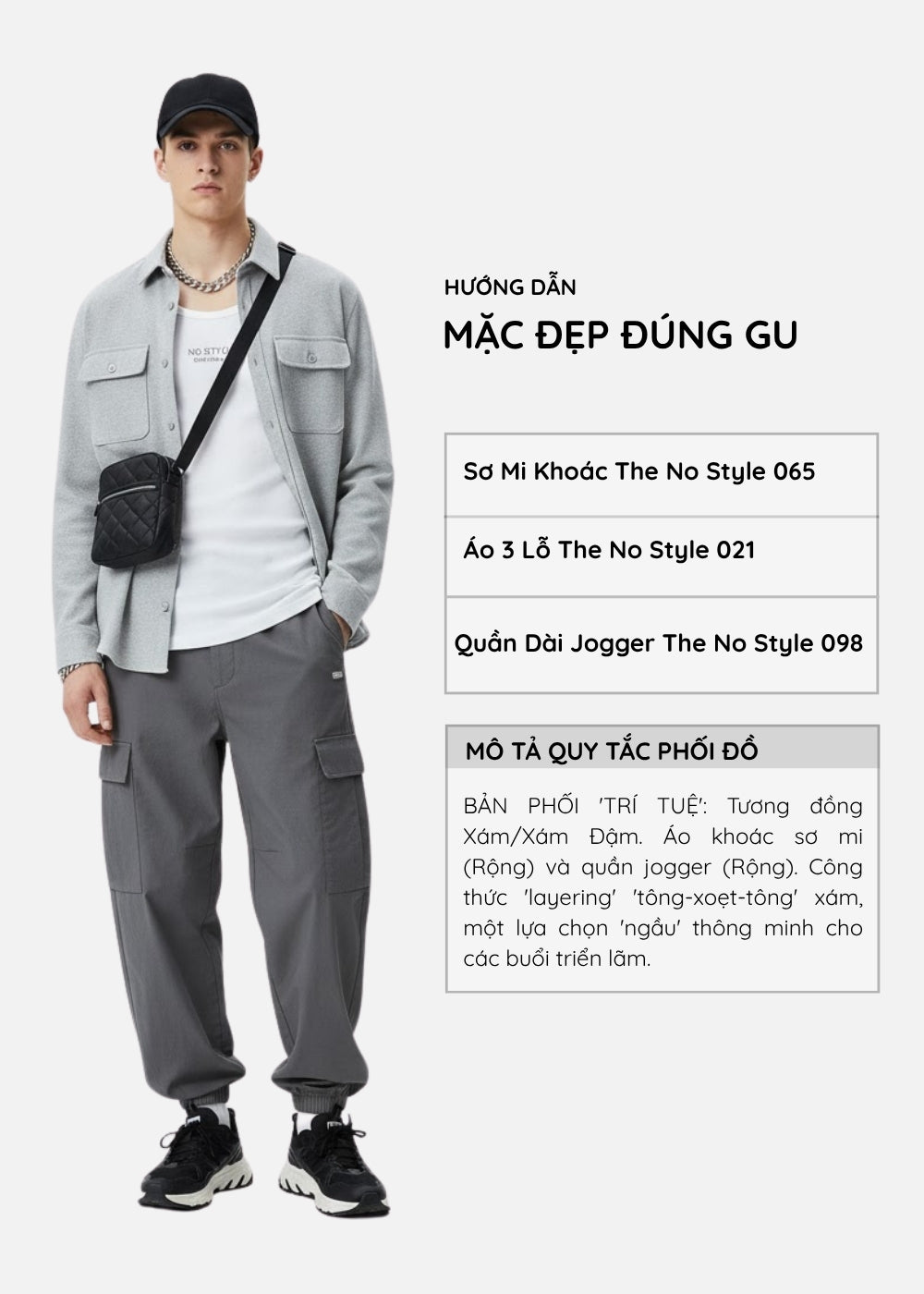 Áo Khoác Sơ Mi Vải Nhung Tăm DurableTex™ Chắc Chắn Mềm Mịn The No Style 065 Màu Xám Dáng Vừa Vặn F3