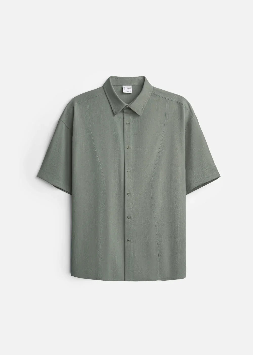 Áo Sơ Mi Tay Ngắn Mát Như Vải Đũi AirDry™ Thoát Mồ Hôi Nhanh The No Style 117 Màu Xanh Lá Đậm Dáng Rộng Rãi F4