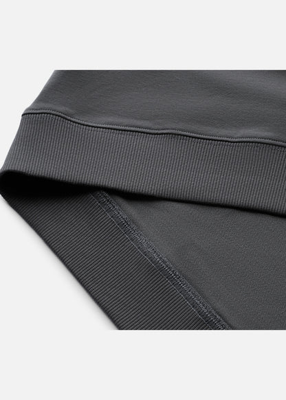 Áo Thun Dáng Vuông Vai Raglan CloudTouch™ Vải Êm Ái In Chữ In Nổi The No Style 204 Màu Xám Đậm Dáng Rộng Rãi F4