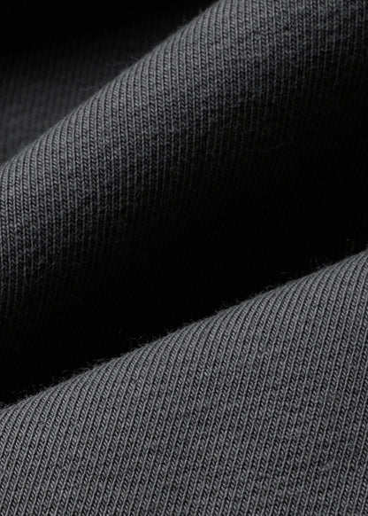 Áo Thun Dáng Vuông Vai Raglan CloudTouch™ Vải Êm Ái In Chữ In Nổi The No Style 204 Màu Xám Đậm Dáng Rộng Rãi F4