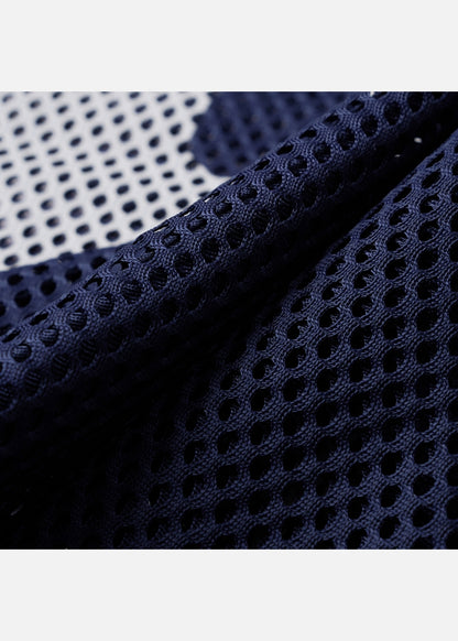 Áo Thun Vải Dệt Lưới AirDry™ Thoát Nhiệt Nhanh "NEVER SLEEPS" The No Style 207 Màu Xanh Dương Đậm Dáng Rộng Rãi F4