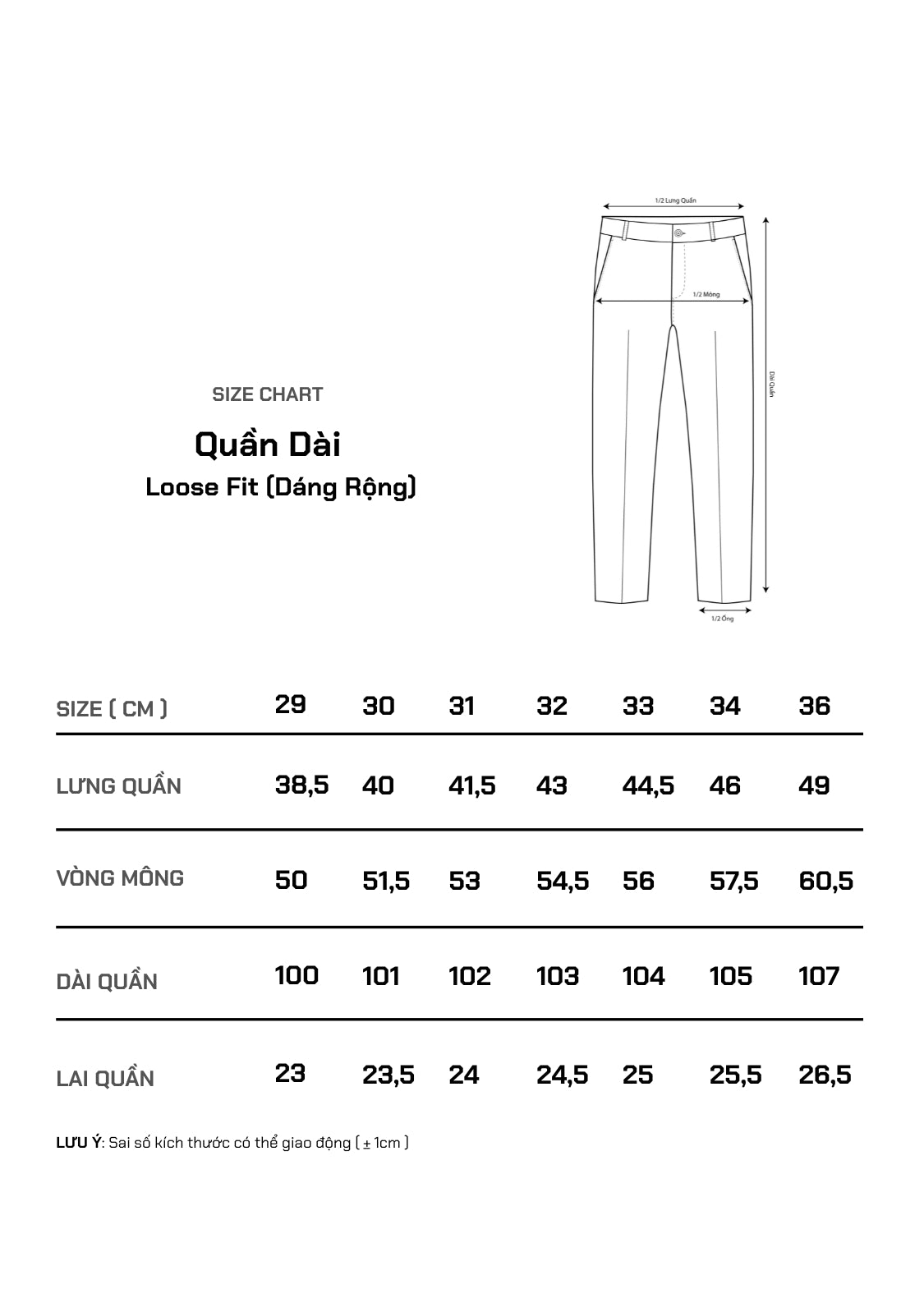 Quần Tây Ống Rộng Tôn Dáng Vải EasyCare™ Bền Màu Không Lo Nhăn The No Style 244 Màu Đen 99 Dáng Rộng Rãi F4