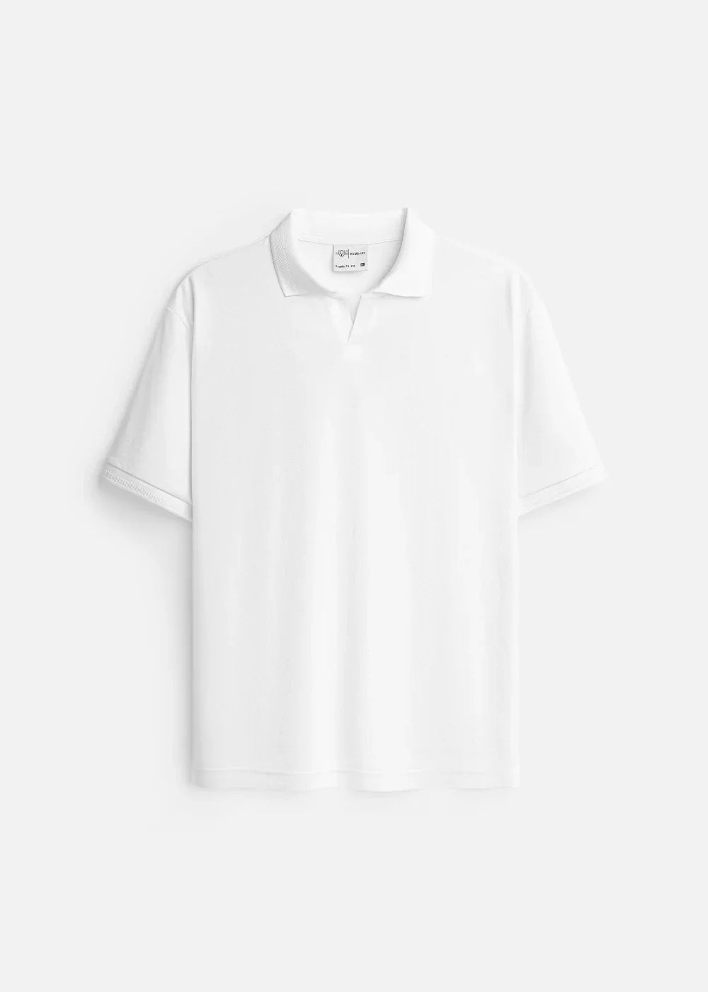 Áo Polo Cổ V Không Gò Bó FlexFit™ Co Giãn Êm Ái The Weekend 007 Màu Trắng Dáng Vừa Vặn F3