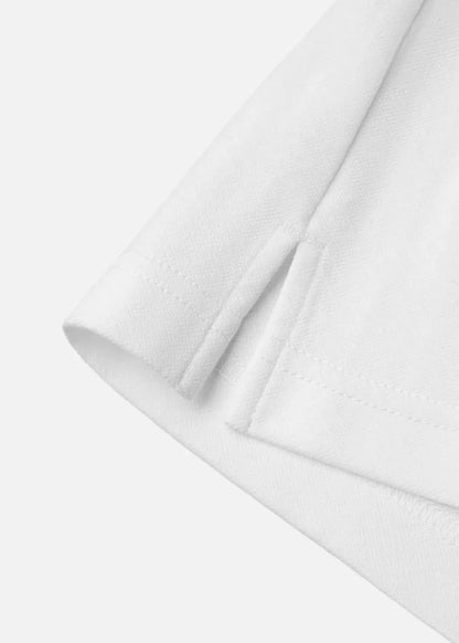 Áo Polo Cổ V Không Gò Bó FlexFit™ Co Giãn Êm Ái The Weekend 007 Màu Trắng Dáng Vừa Vặn F3