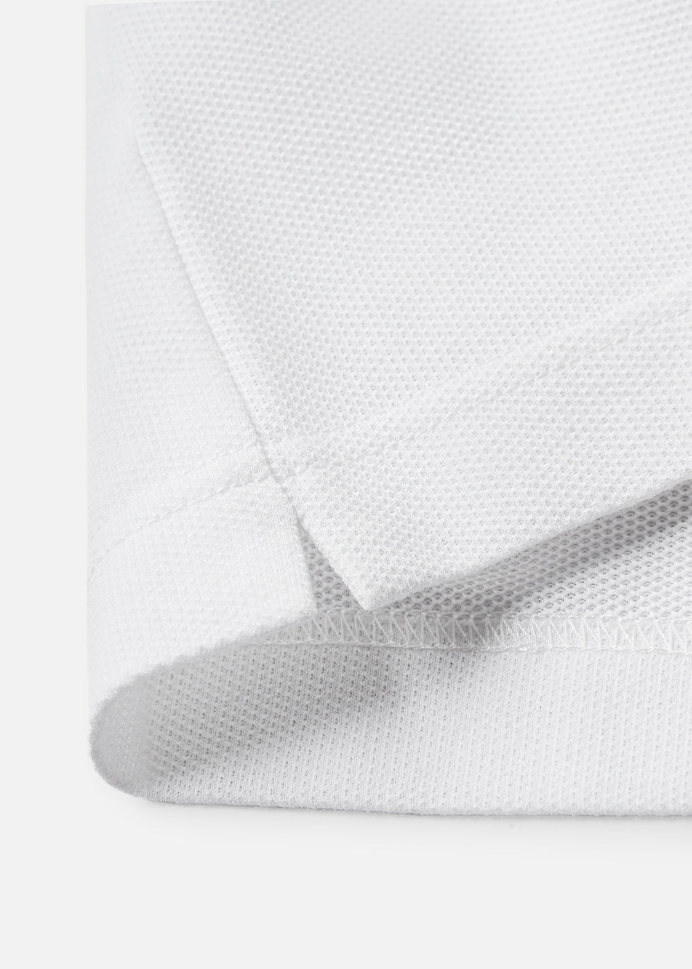 Áo Polo Cổ Khóa Kéo ColorLock™ Vải Cá Sấu Thoáng Mát Khóa Màu Sâu The Weekend 008 Màu Trắng Xanh Dương Dáng Vừa Vặn F3