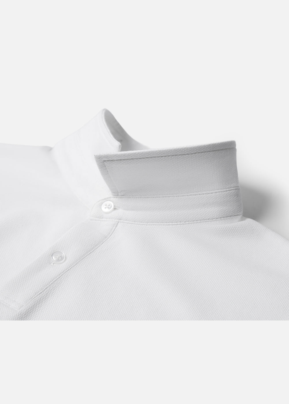 Áo Polo Cổ Khóa Kéo ColorLock™ Vải Cá Sấu Thoáng Mát Khóa Màu Sâu The Weekend 008 Màu Trắng Xanh Dương Dáng Vừa Vặn F3