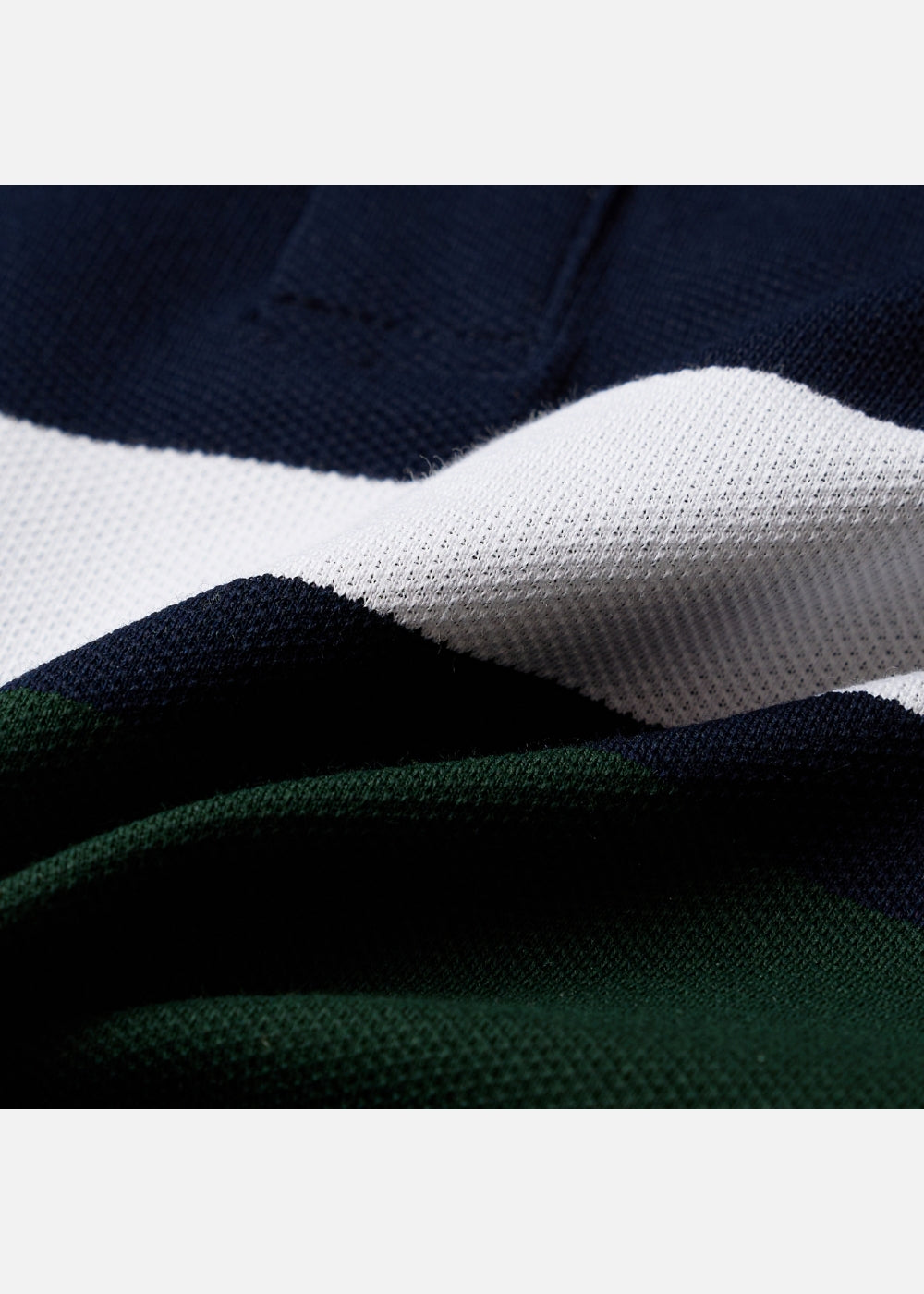 Áo Polo Cổ Khóa Kéo ColorLock™ Vải Cá Sấu Thoáng Mát Khóa Màu Sâu The Weekend 008 Màu Xanh Dương Trắng Dáng Vừa Vặn F3