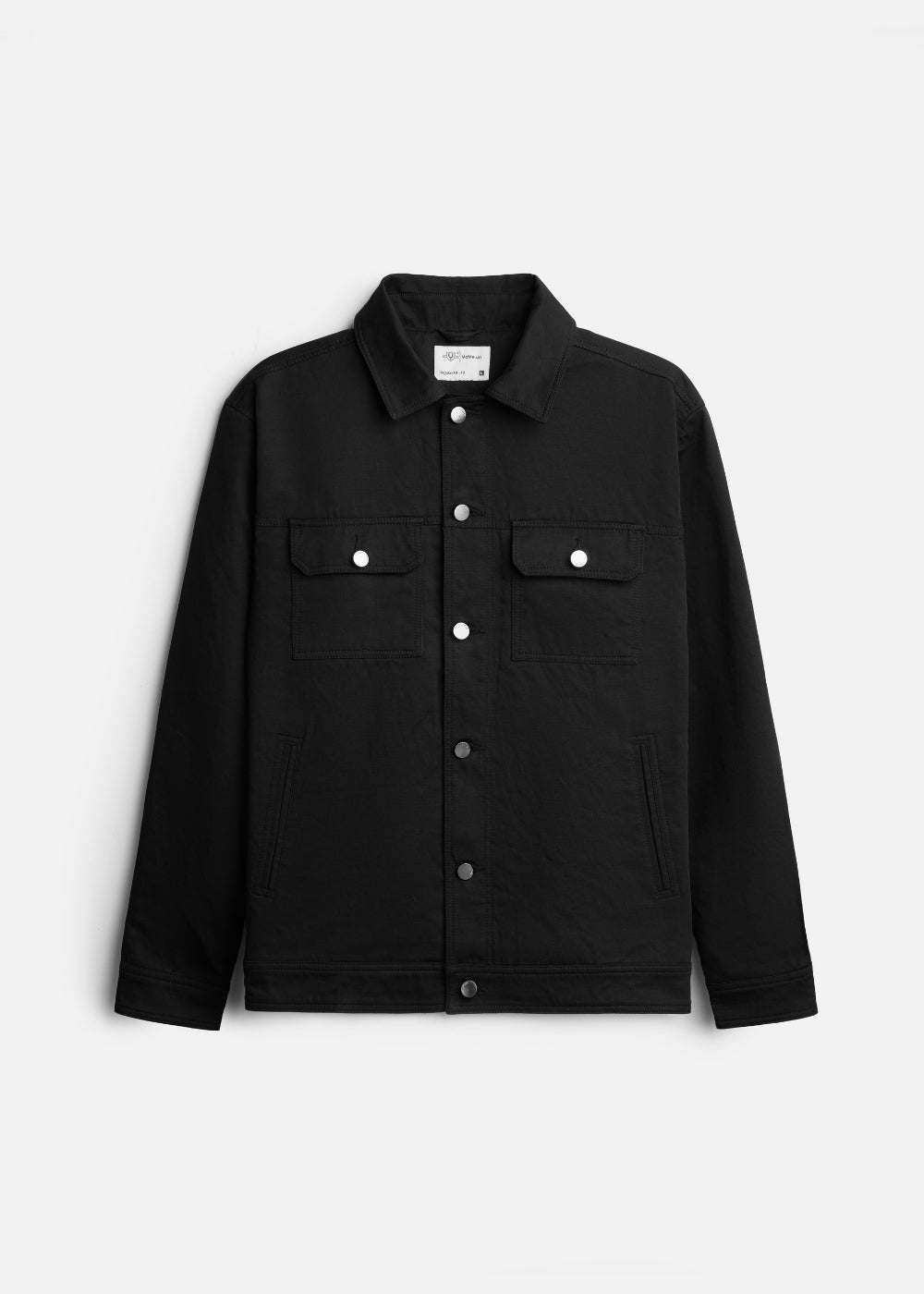 Áo Khoác Kaki DurableTex™ Vải Cotton Dày Dặn Chắn Gió Cản Bụi The Worker 011 Màu Đen Dáng Vừa Vặn F3