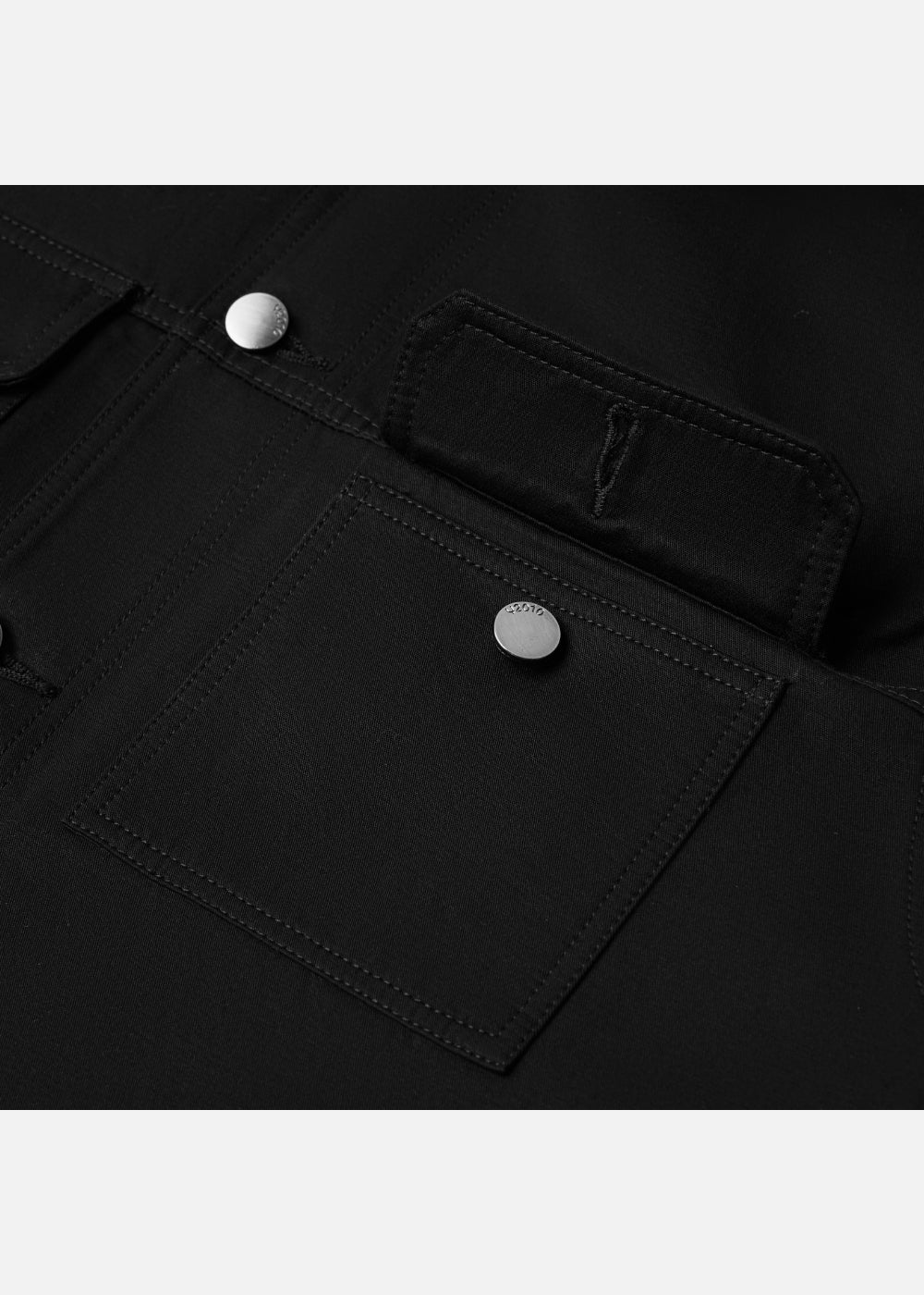 Áo Khoác Kaki DurableTex™ Vải Cotton Dày Dặn Chắn Gió Cản Bụi The Worker 011 Màu Đen Dáng Vừa Vặn F3