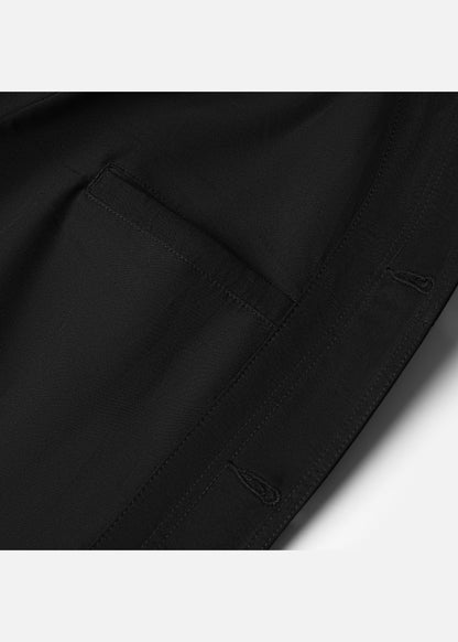 Áo Khoác Kaki DurableTex™ Vải Cotton Dày Dặn Chắn Gió Cản Bụi The Worker 011 Màu Đen Dáng Vừa Vặn F3