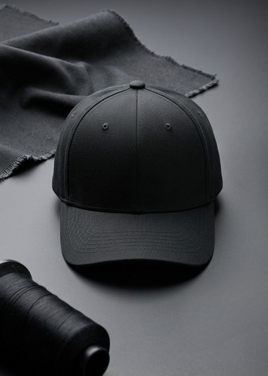 Nón Baseball Cap Kaki Đứng Form #Y2010 066 Đen