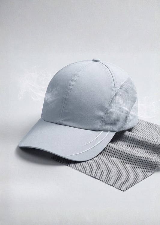 Nón Dad Hat Dù Mỏng Nhẹ Mesh Thoáng Khí #Y2010 068 Xám Nhạt