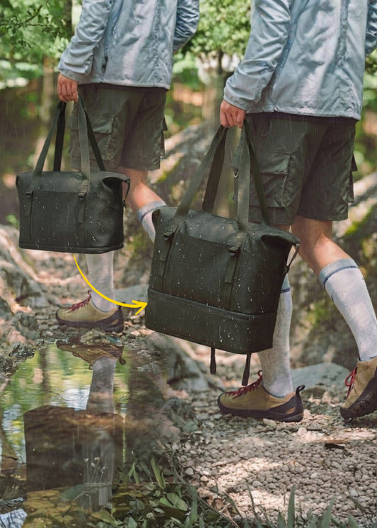 Túi Đa Năng Gym & Du Lịch Đáy Mở Rộng Kháng Nước Nhẹ Lau Là Sạch #Y2010 200 Màu Xanh Lá Đậm