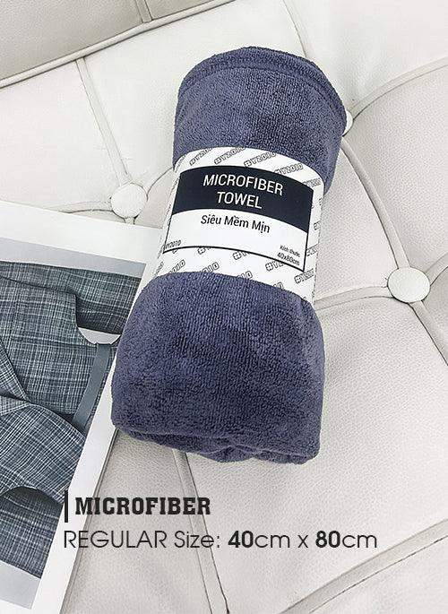 Khăn Microfiber Siêu Mềm Mịn Size Vừa #Y2010 233 Xám Đậm