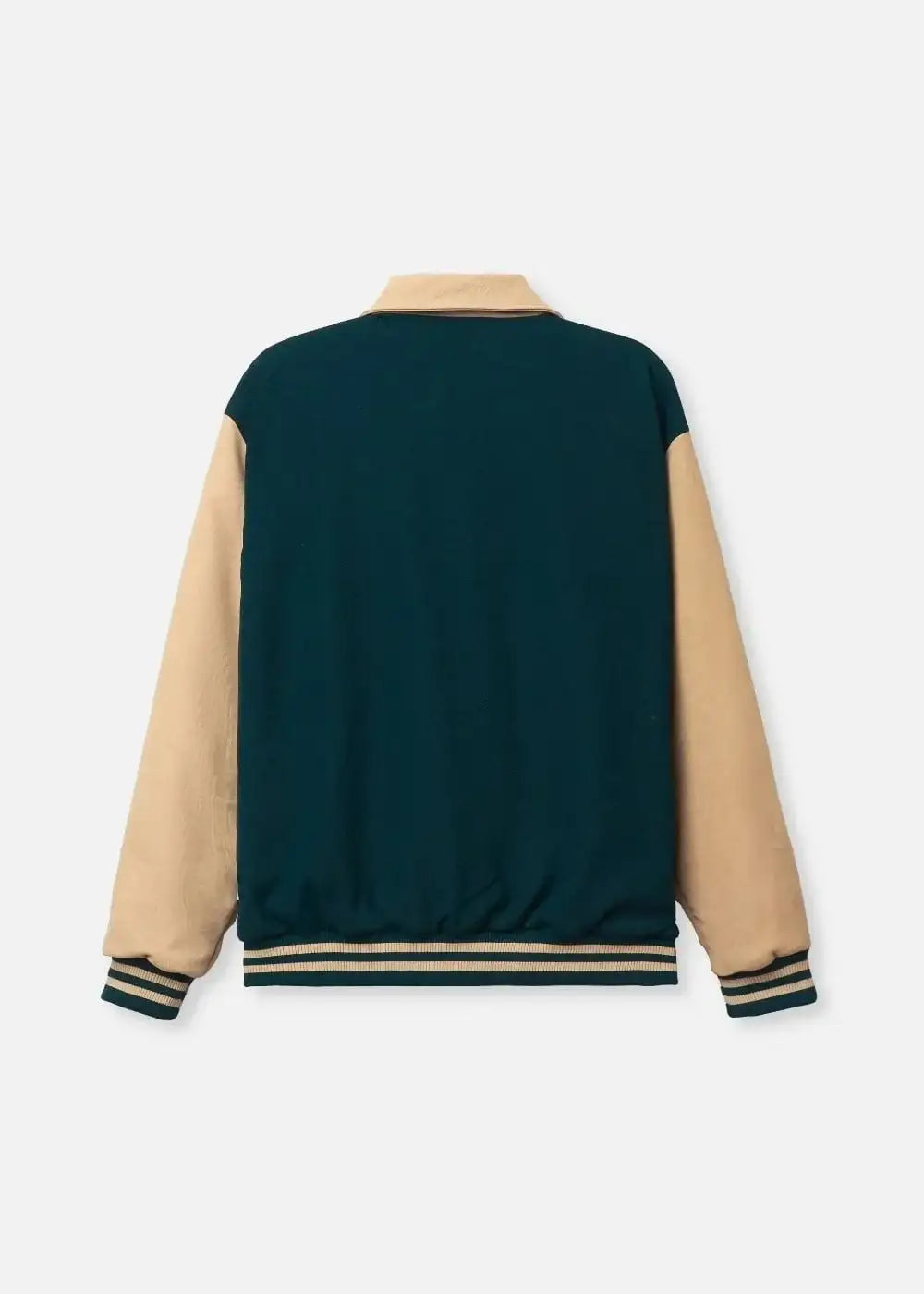 Áo khoác nam màu xanh đậm tay be, thiết kế thể thao trẻ trung, mặc bền, tôn dáng nam tính