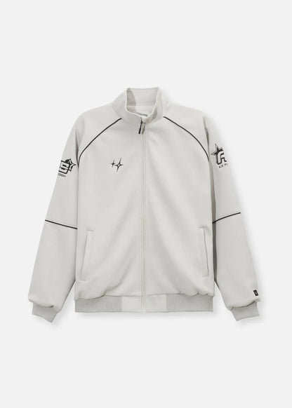 Áo Khoác Bomber Vải Pique Co Giãn No Style M45 Xám Nhạt - YaMe.vn