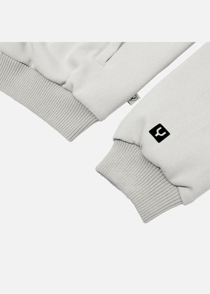 Áo Khoác Bomber Vải Pique Co Giãn No Style M45 Xám Nhạt - YaMe.vn