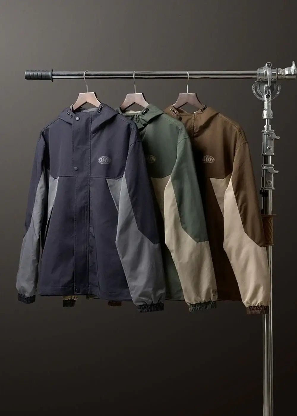 Áo Khoác Gió Phối Màu 2 Lớp Thoáng Khí No Style M52 Xanh Dương Xám - YaMe.vn