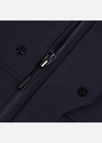 Áo Khoác Gió Phối Màu 2 Lớp Thoáng Khí No Style M52 Xanh Dương Xám - YaMe.vn