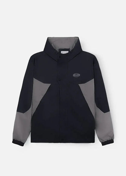 Áo Khoác Gió Phối Màu 2 Lớp Thoáng Khí No Style M52 Xanh Dương Xám - YaMe.vn