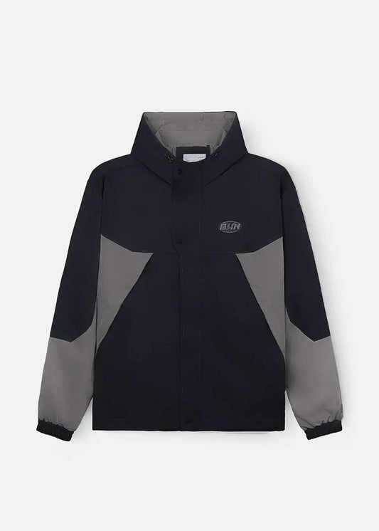 Áo Khoác Gió Phối Màu 2 Lớp Thoáng Khí No Style M52 Xanh Dương Xám - YaMe.vn